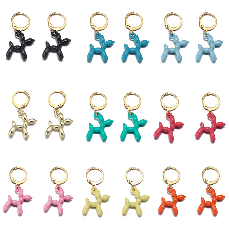 Mens Grooming Kit Gift - A Pair Charm Metal Balloon Dog