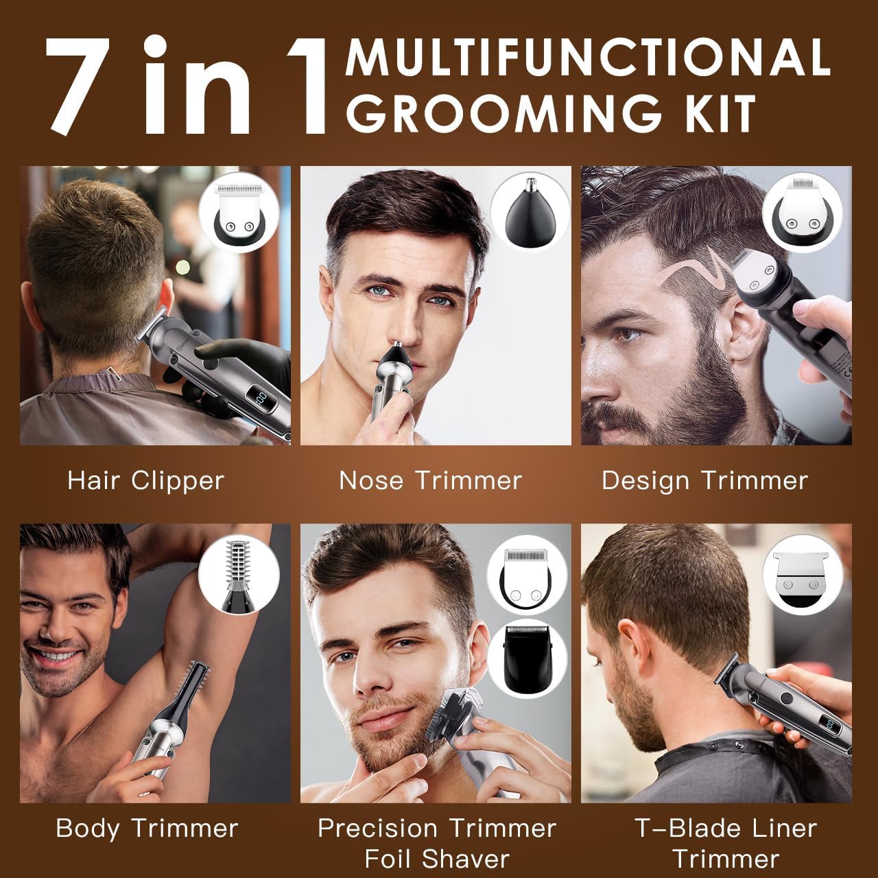 7-in-1 Beard Trimmer for Men,  – Men Grooming Full Body recenzja i cena