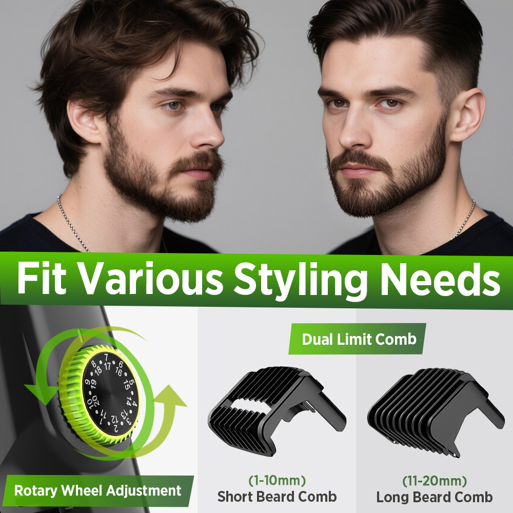 Vacuum Beard Trimme Men's Bear – Mens Grooming Kit Gift recenzja i cena