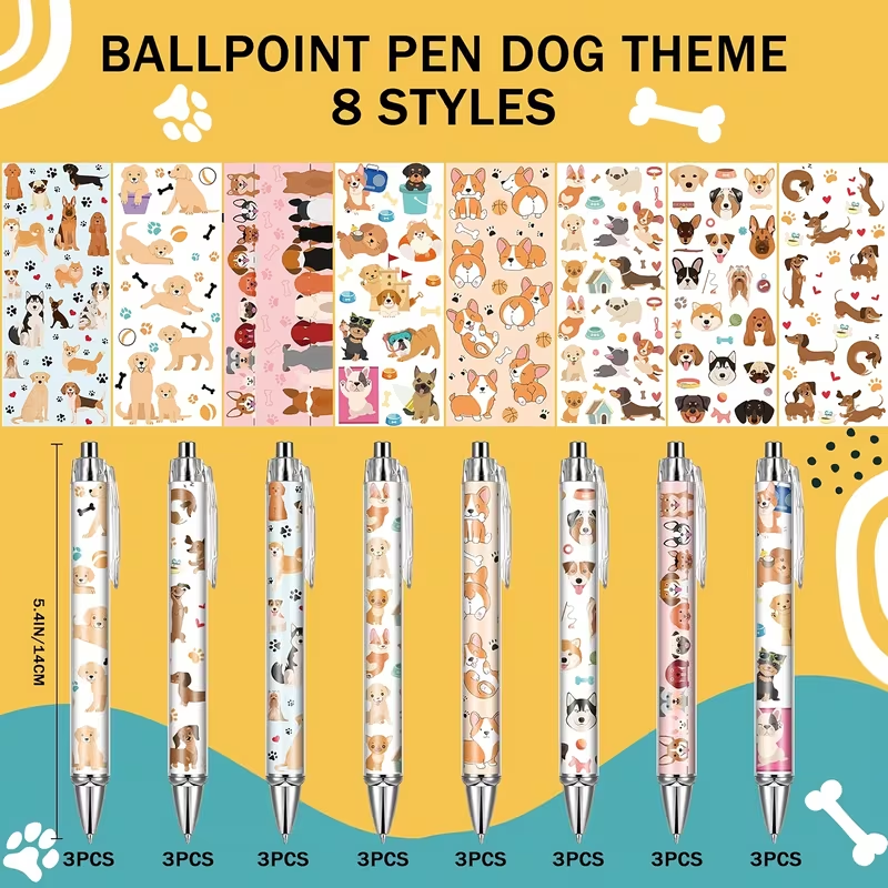 9/18 Pcs Dog Ballpoint Pen Set – Mens Grooming Kit Gift recenzja i cena