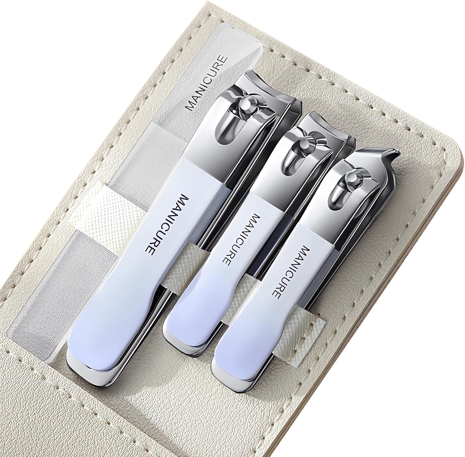 4 Pcs Manicure Set Stainless S – Mens Grooming Travel Kit recenzja i cena