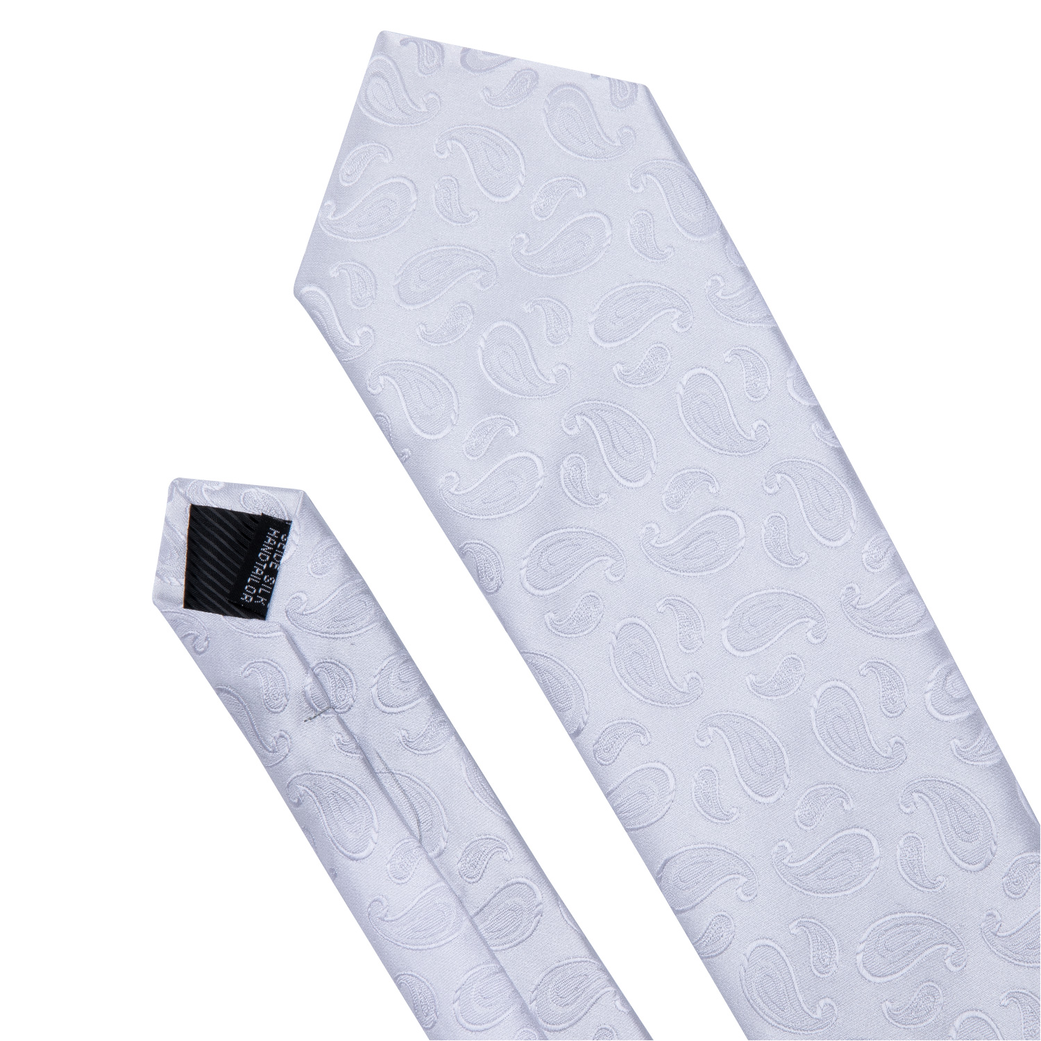 Fashion White Mens Wedding Tie – Mens Grooming Kit Gift recenzja i cena