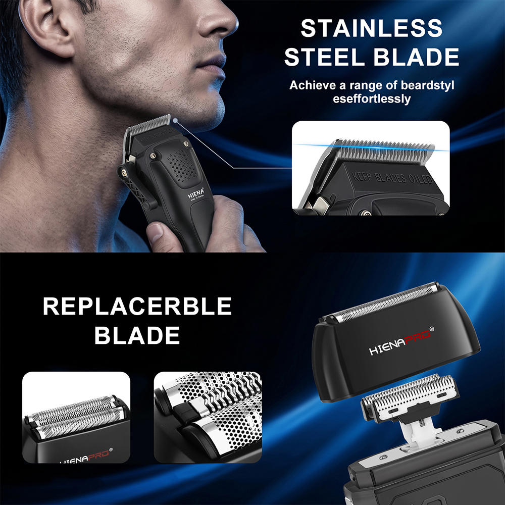 HIENA PRO 2-in-1 Cordless Hair – Mens Grooming Kit Gift recenzja i cena