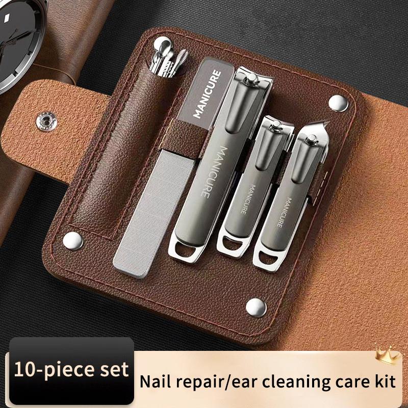 10 Pcs Manicure Pedicure Set P – Mens Grooming Travel Kit recenzja i cena