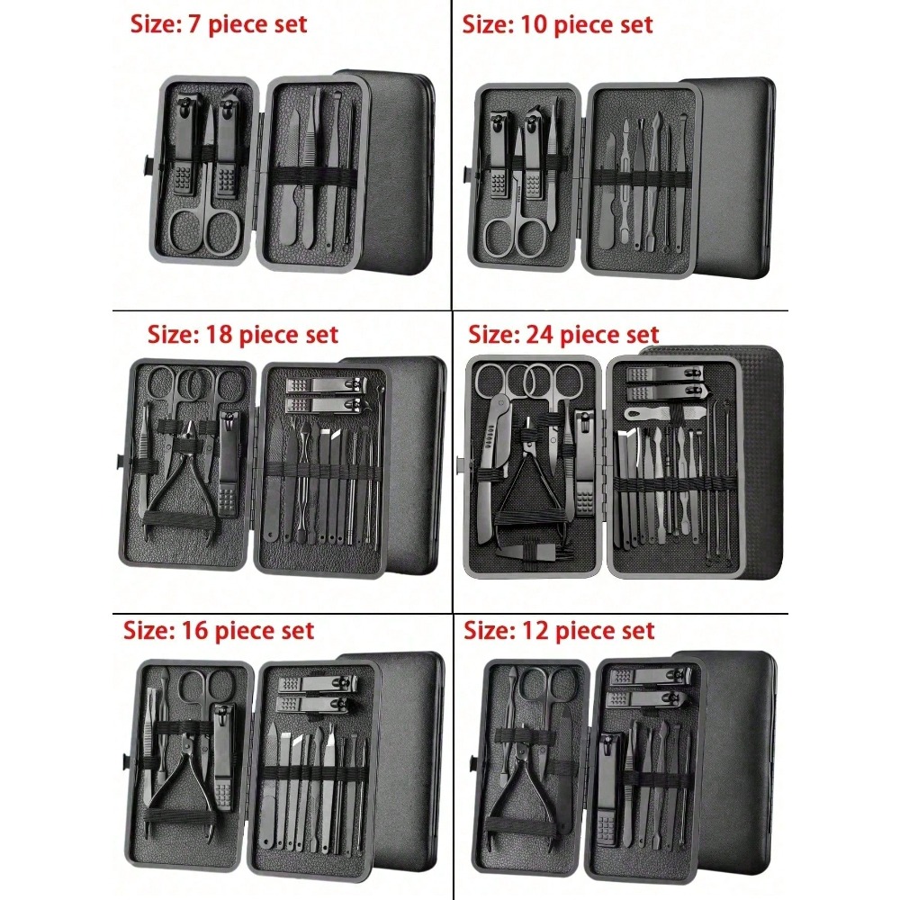 Manicure Set, Stainless Steel  – Mens Grooming Kit Gift recenzja i cena