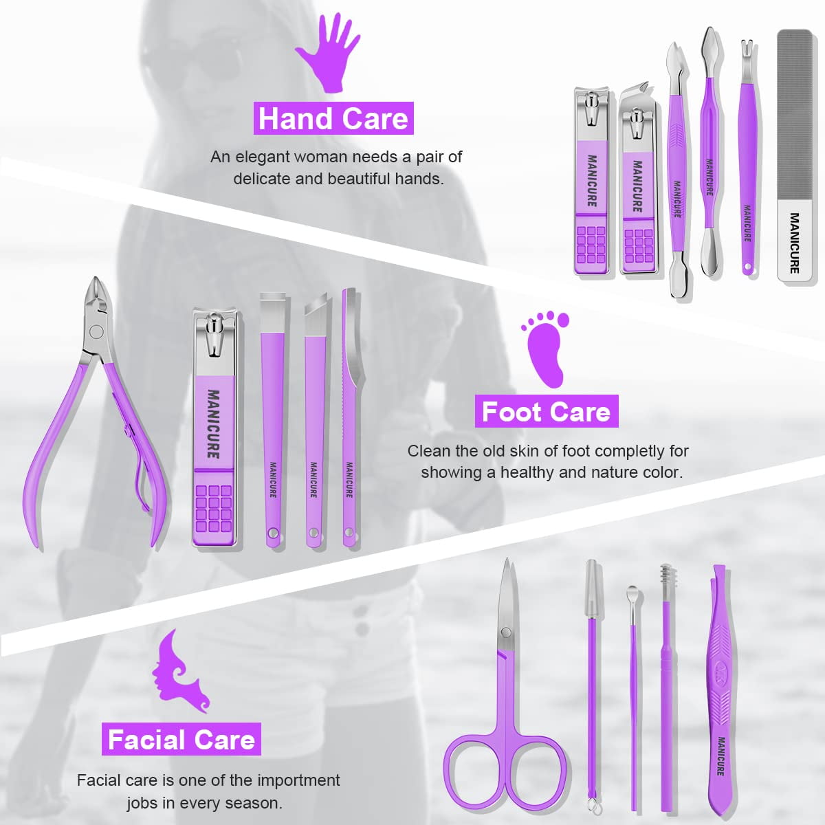 Manicure Set Professional Nail – Mens Grooming Travel Kit recenzja i cena