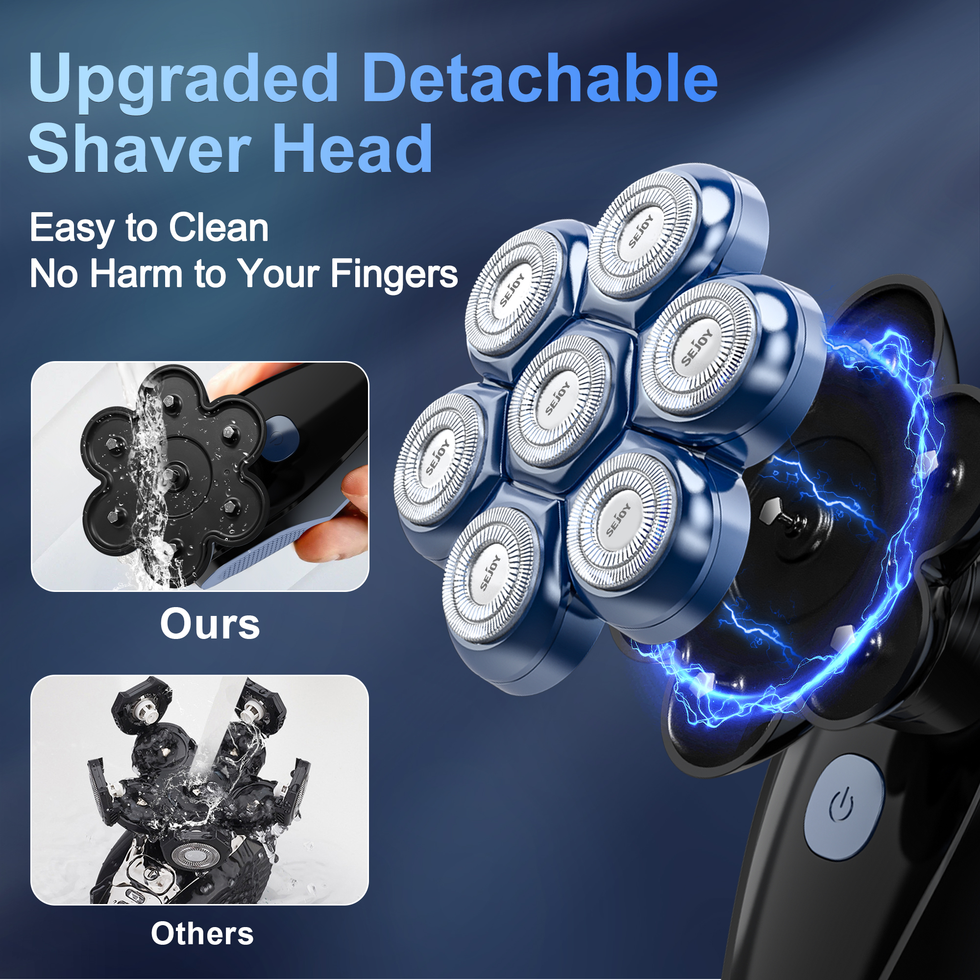 Sejoy 6-in-1 7D Head Shavers f – Men Grooming Full Body recenzja i cena