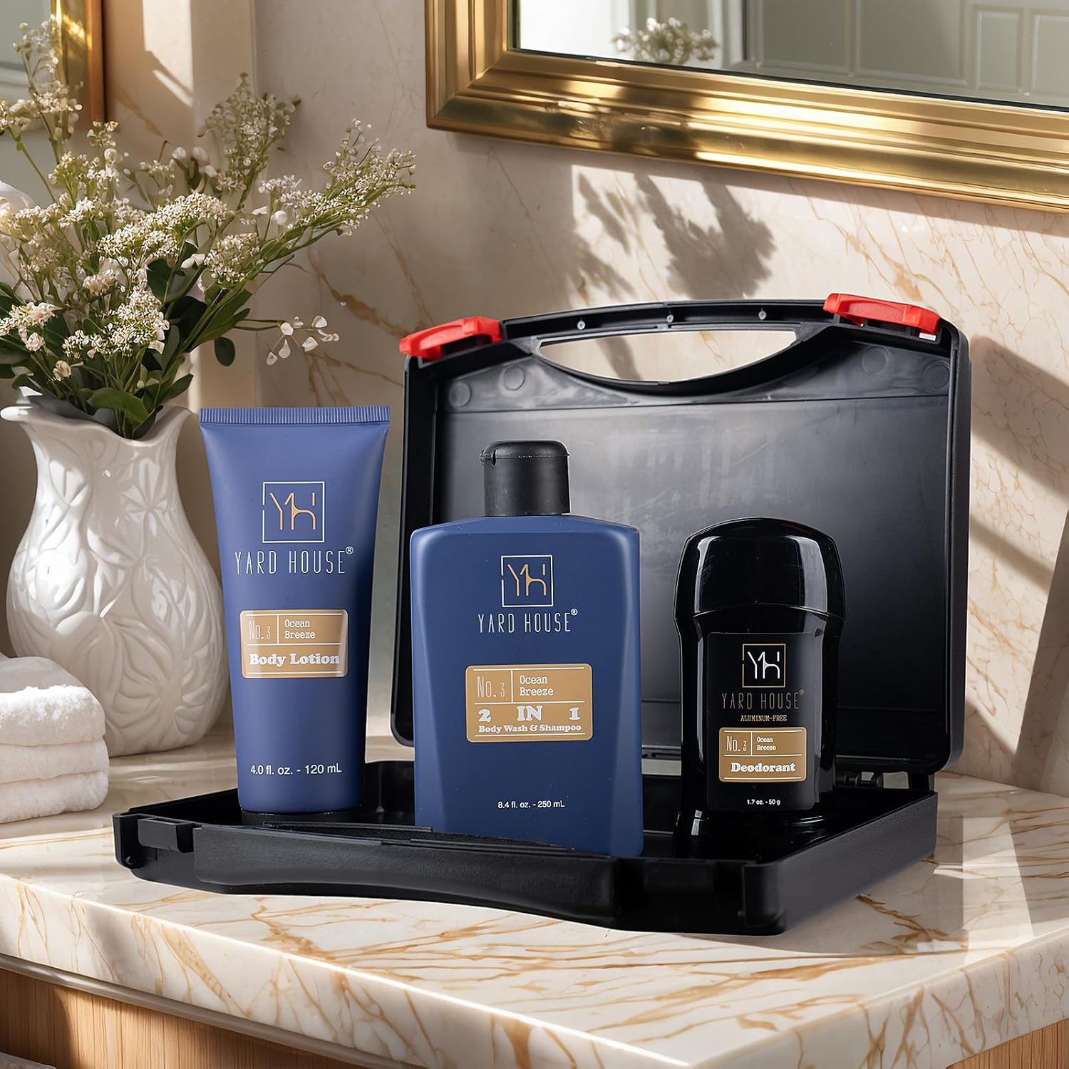 Mens Bath Body Shower Gift Bas – Mens Grooming Kit Gift recenzja i cena