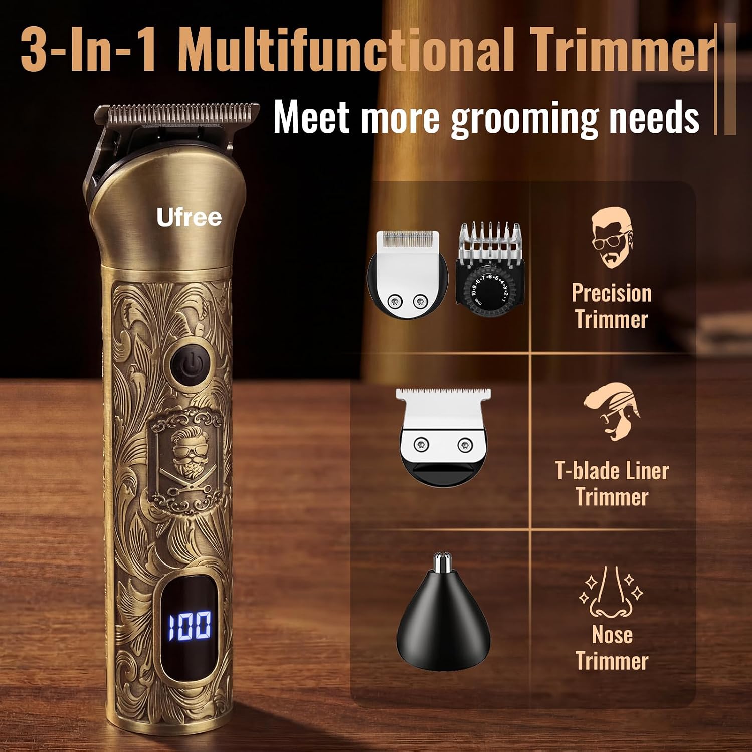 Beard Trimmer Hair Clippers fo – Mens Grooming Kit Gift recenzja i cena