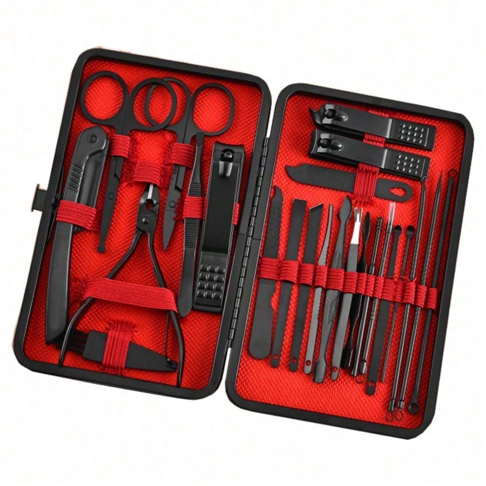 8/24pcs Professional Manicure  – Mens Grooming Travel Kit recenzja i cena