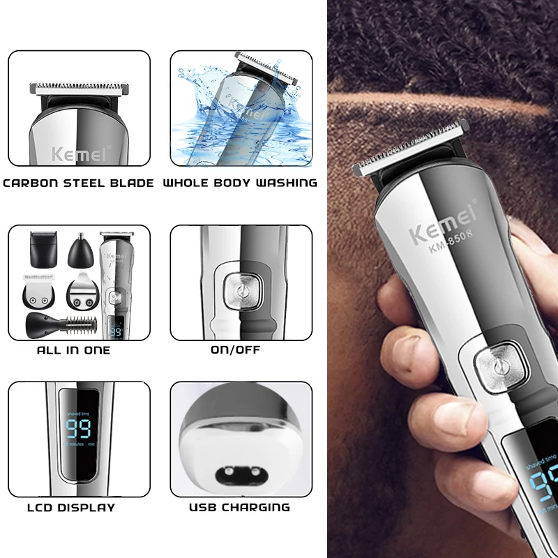 Kemei Professional Multifuncti – Men'S Grooming Razor Kit recenzja i cena
