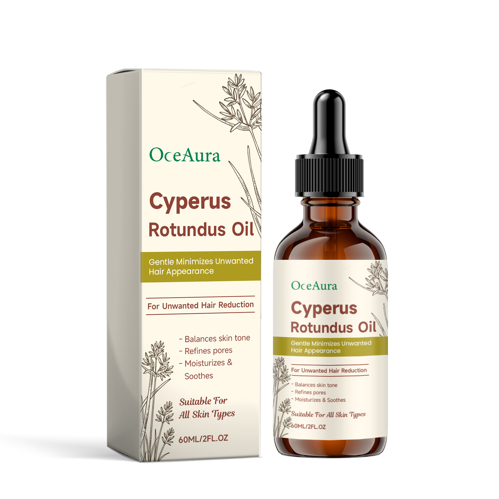 Cyperus Rotundus Hair Removal  – Beard Oil Growth recenzja i cena