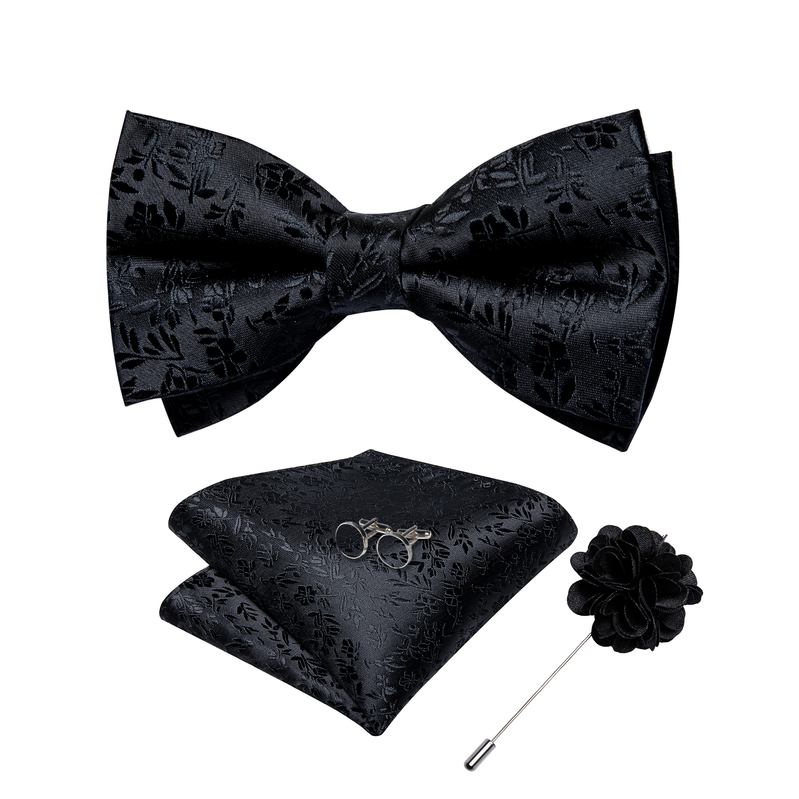 4Pcs Black Solid Floral Men's  – Mens Grooming Kit Gift recenzja i cena