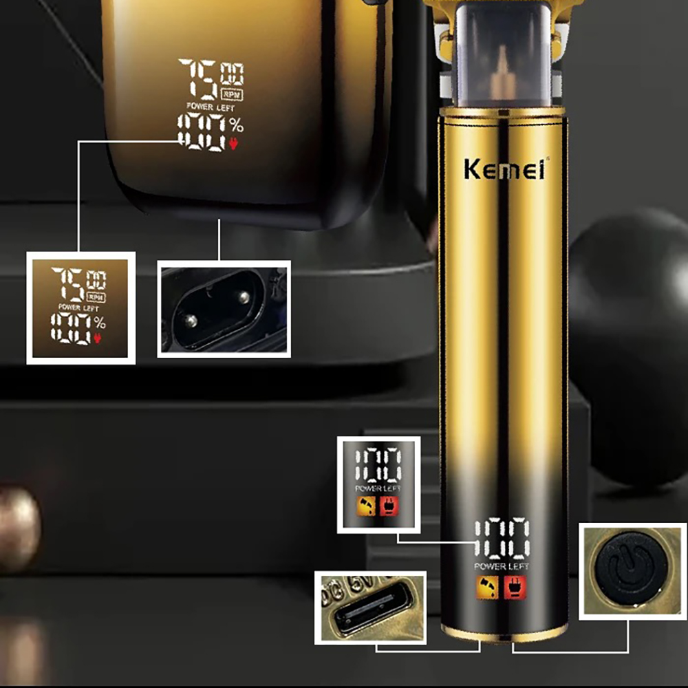 Kemei Hair Trimmer Electric Ra – Men'S Grooming Razor Kit recenzja i cena