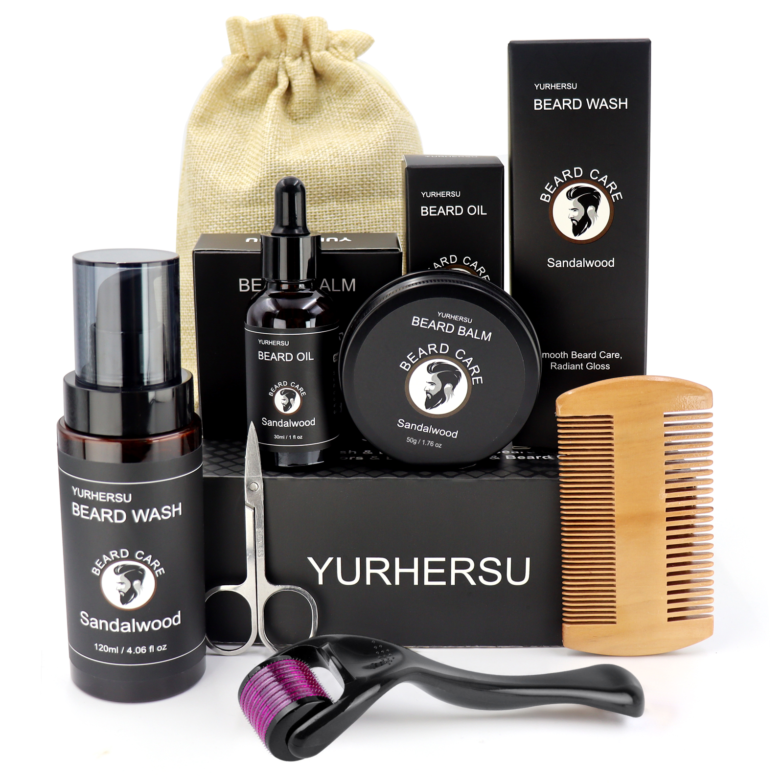 7Pcs Beard Care Kit for Men, G – Mens Grooming Kit Gift recenzja i cena