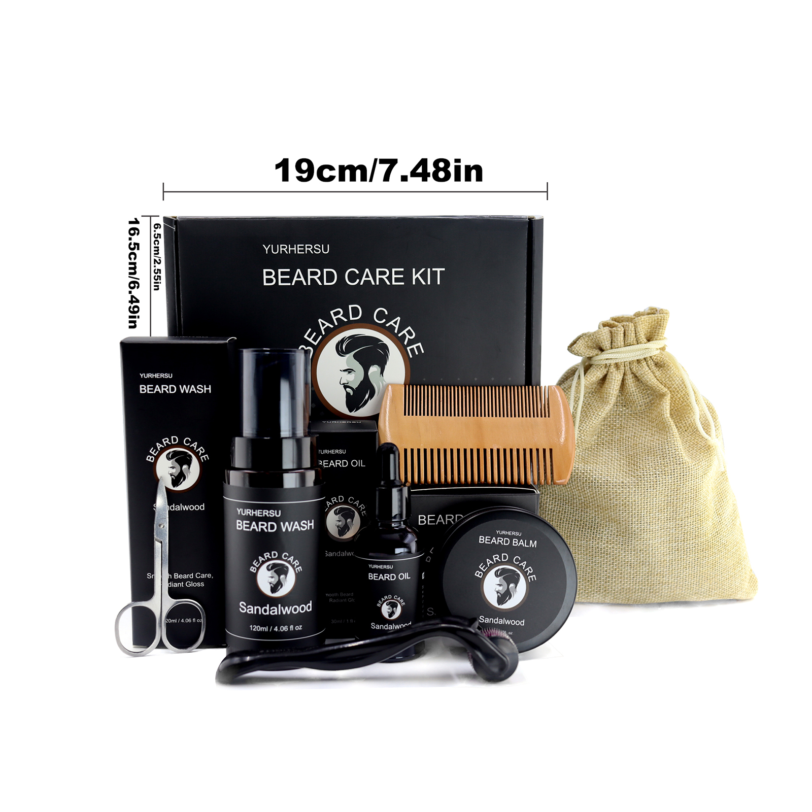 7Pcs Beard Care Kit for Men, G – Mens Grooming Kit Gift recenzja i cena